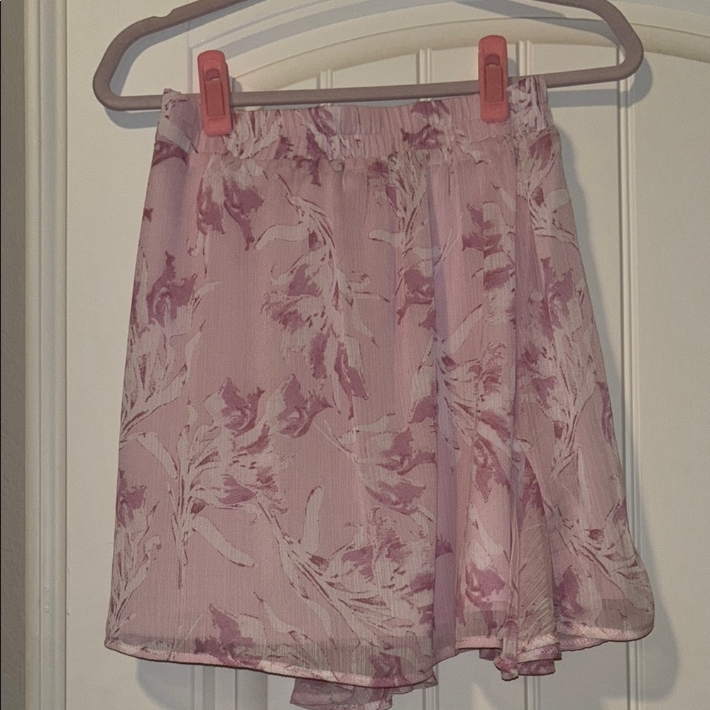 *NEVER BEEN WORN* GB Girls Pink Skater Wrap Mini Skirt